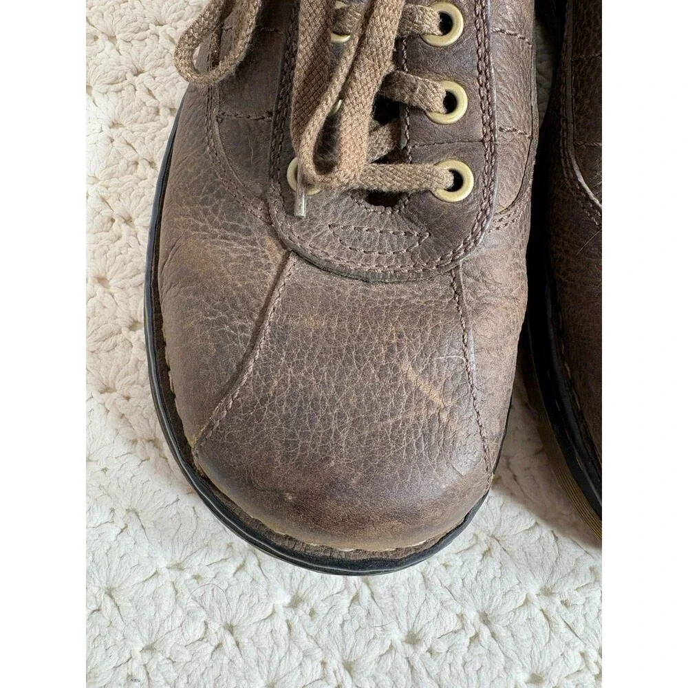 Dr. Martens John AW004 Men's Brown Leather 5-Eyelet Lace Ups Casual Shoes US 13